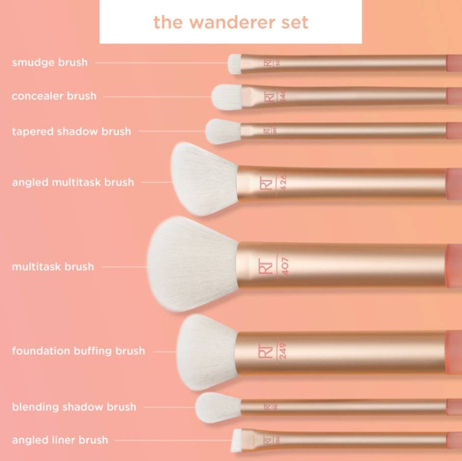 Real Techniques Wanderer Face Makeup Brush Kit