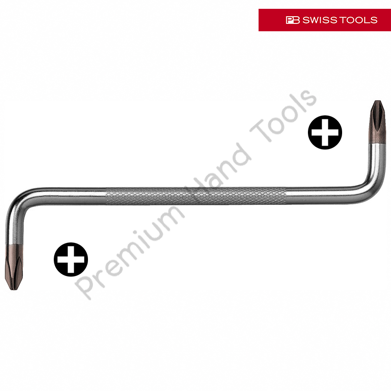 PB Swiss Tools PB 605 ไขควงตัว Z ปากแฉก 2 หัว เบอร์ 1 ถึง 2