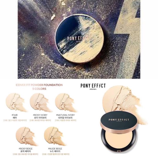 Pony Effect Cover Fit Foundation #23 Nude Beige ผิวเหลือง-ผิวสองสี