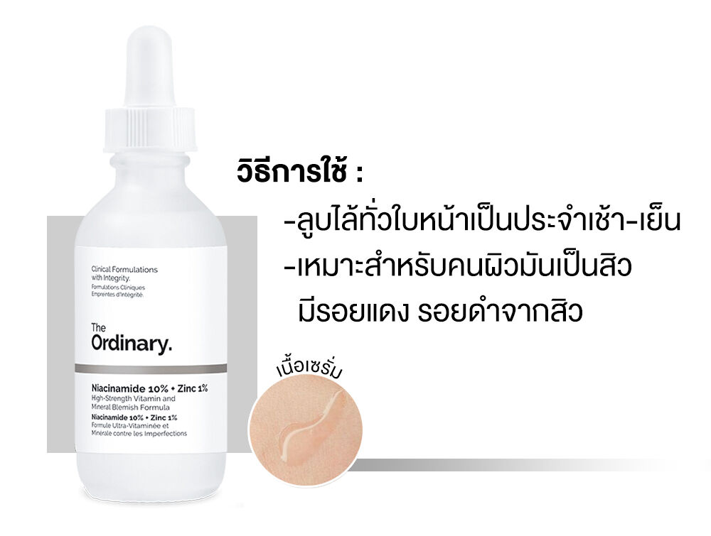 The Ordinary Niacinamide 10% + Zinc 1% 30 ml.