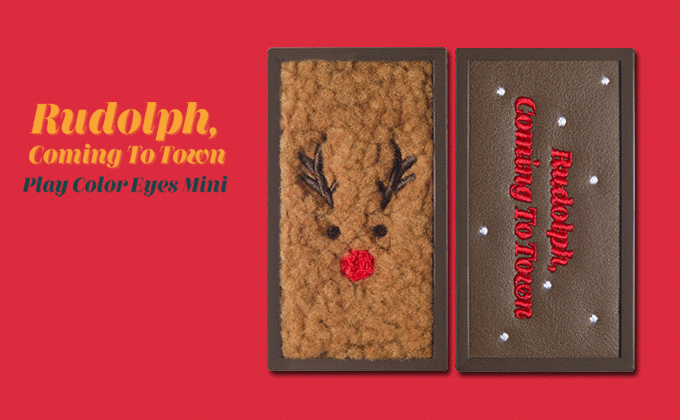 Etude House Rudolph Coming To Town Play Color Eyes Mini #01 The Red-Nosed Reindeer