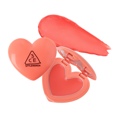 3CE Heart Pot Lip #Coral