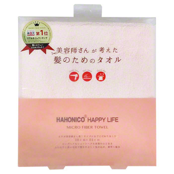 Hanonico Happy Life Micro Fiber Towel #Pink ผ้าเช็ดผมไมโครไฟเบอร์จากญี่ปุ่น