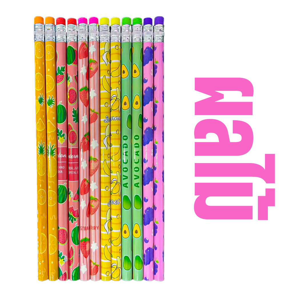 ✨📚 ดินสอหัวยางลบลายการ์ตูน เขียนลื่น ลบนิ่ม คุณภาพดี ลายสวยหลากหลาย เหมาะแจกเด็ก งานวันเกิด กิจกรรมโรงเรียน 🎉✏️