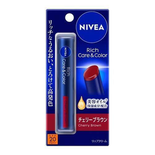 NIVEA Rich Care & Color Lip SPF20 PA++ 2 g. #Cherry Brown