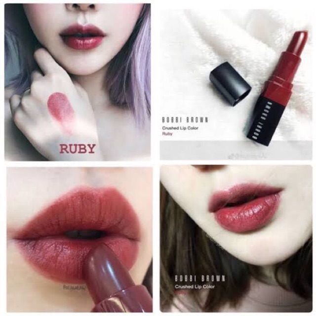 ฺBobbi Brown Crushed Lip Mini 2.25 g. #Ruby ขนาดทดลอง