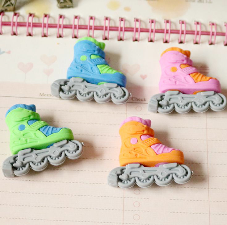 ยางลบรองเท้าโรลเลอร์เบลด ชิ้นละ 4 บาท ✔️พร้อมส่ง (🎲สุ่มลาย) Ohwowshop ยางลบ เครืองเขียน