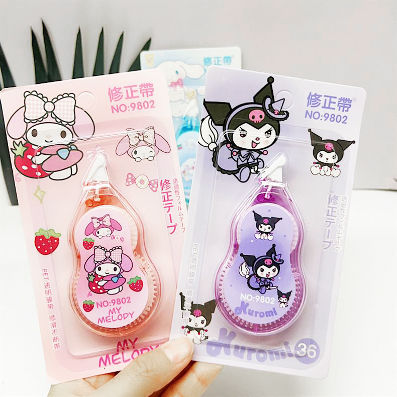 ⭐🌈⭐เทปลบคำผิด⭐🌈⭐การ์ตูน sanrio เบอร์ 36🌈✔️พร้อมส่งในไทย เครื่องเขียน ลบได้ ยางลบ