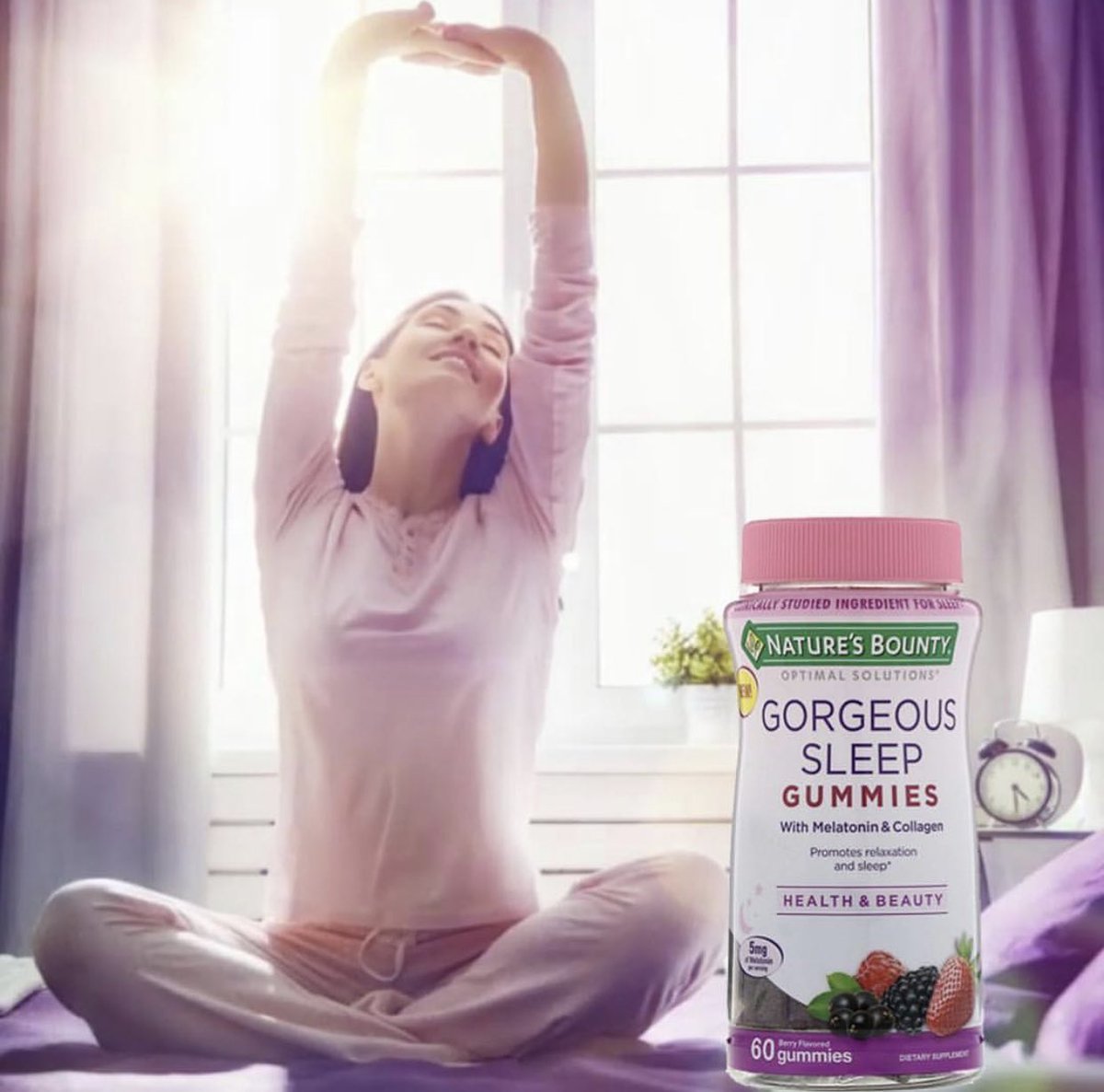 Nature's Bounty Optimal Solutions Gorgeous Sleep Berry Flavored (60 Gummies)