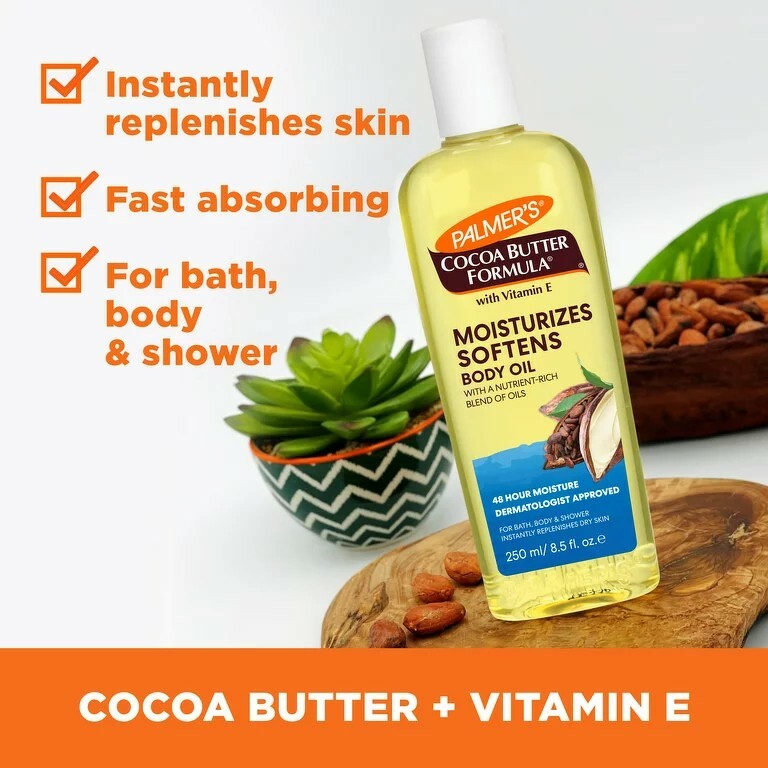 Palmer's Cocoa Butter Formula Moisturizes Softens Body Oil Cocoa & Shea 50 ml.