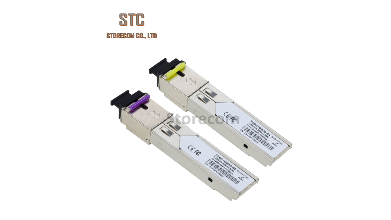 SFP Transceiver BiDi 1.25Gb/s ZX 80km Tx1490/1550nm SC SM (A,B)