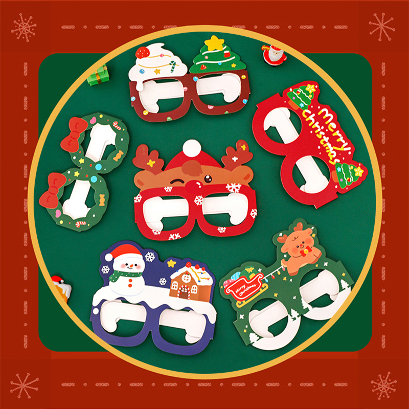🎄⭐แว่นตากระดาษคริสต์มาส🥽🎄Merry Christmas📌เลือกลายได้ ราคาะ 6 บาท✔️พร้อมส่ง Ohwowshop ปาร์ตี้ ซานตาคลอสคริสต์มาส