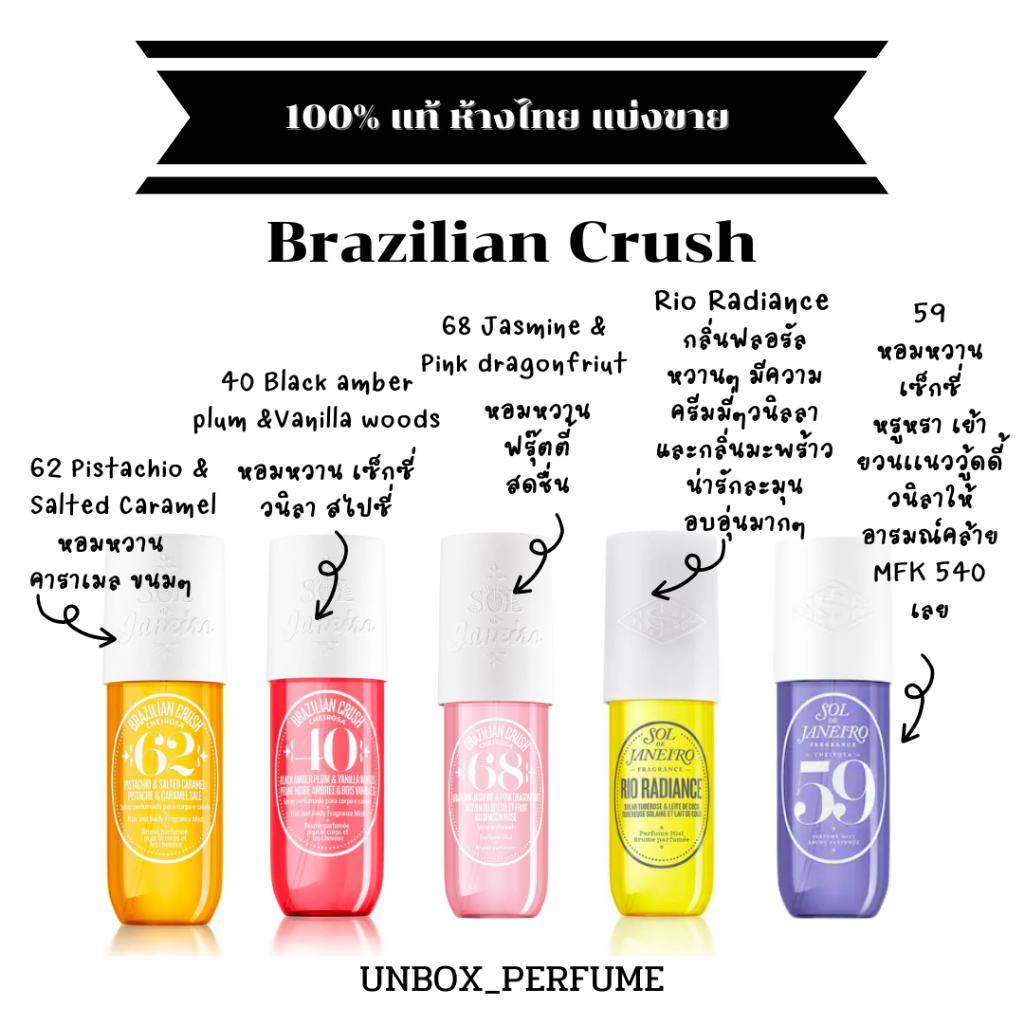 Sol de Janeiro Brazilian Crush Cheirosa 62 Perfume Mist 30 ml.