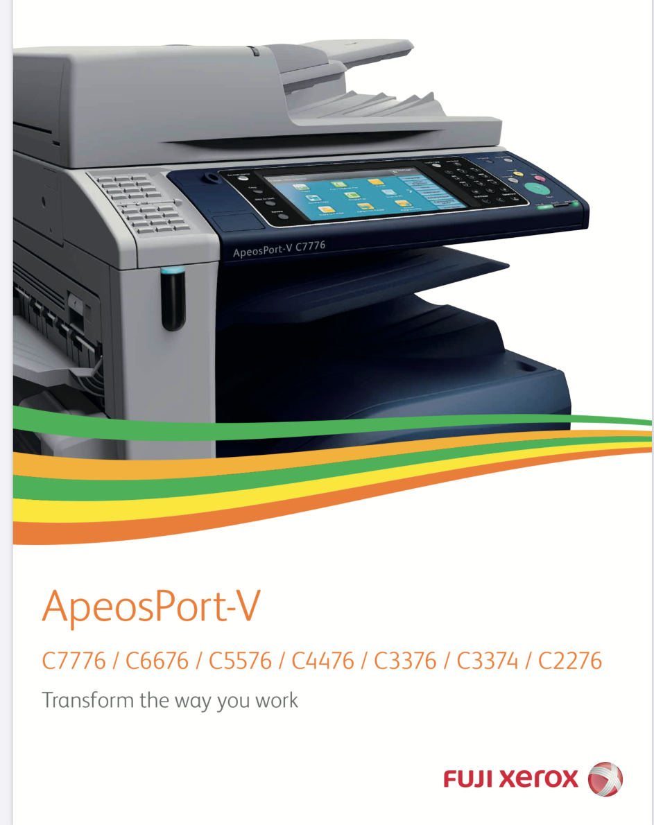 Fujifilm ApeosPort-V C3376 เครื่องใหม่แกะกล่อง รับประกัน 1 ปี ราคาโปรฯ 109,000 บาท