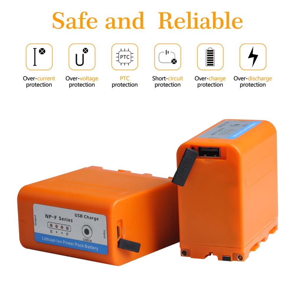 (รุ่นใหม่) แบตเตอรี่ NP-F970 NP-F960 สำหรับ Sony F970 F960 F950 F770 F750 F330 F550 F570 ไฟ LED YN-300 YN-600 MC1500C