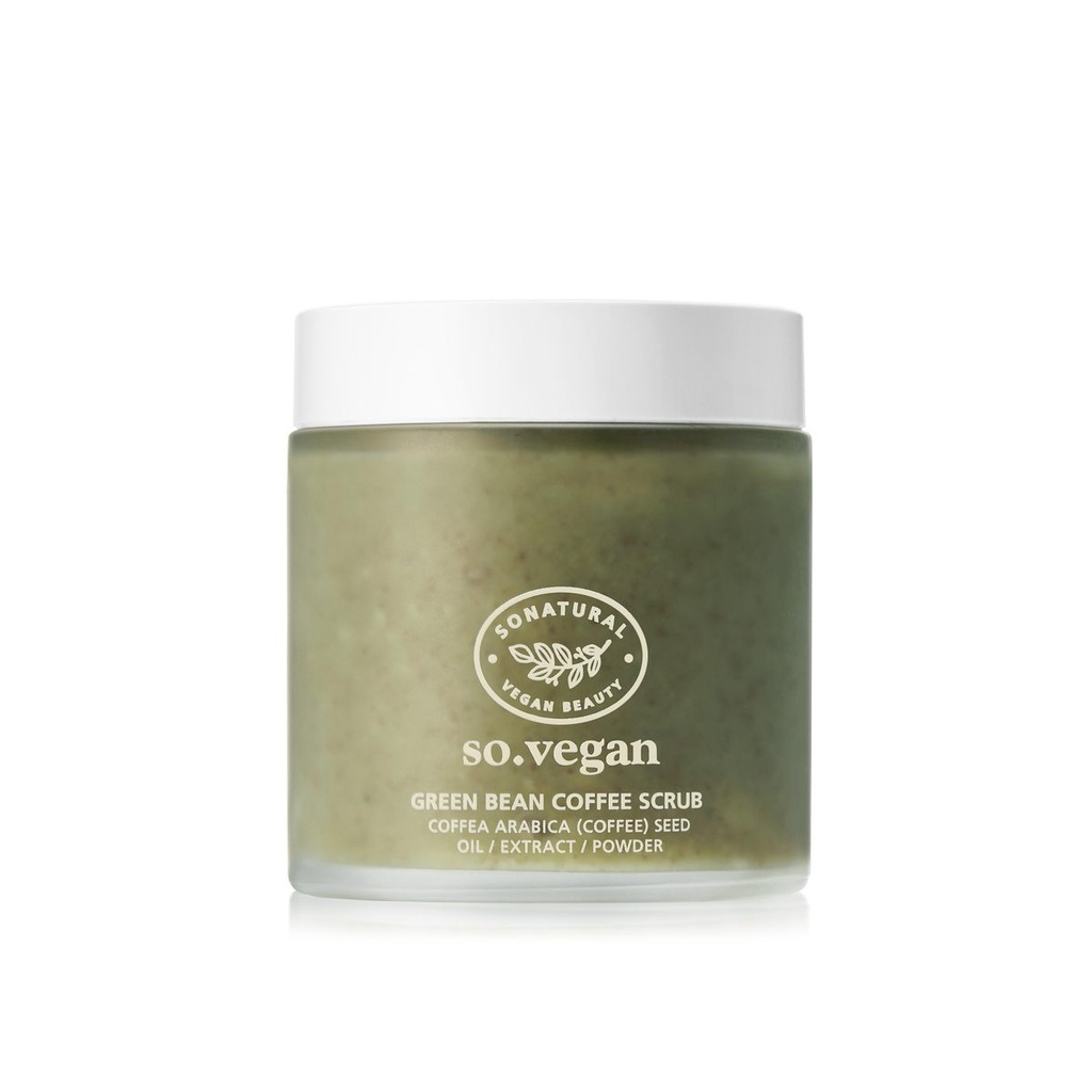 SO Natural So Vegan Green Bean Coffee Scrub 105 ml.