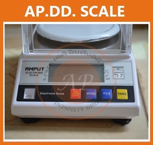 ตาชั่งดิจิตอล เครื่องชั่งดิจิตอล เครื่องชั่งแบบตั้งโต๊ะ Digital Scale 2kg ความละเอียด 0.01g ทศนิยม 2 ตำแหน่ง AMPUT รุ่น APTP457B