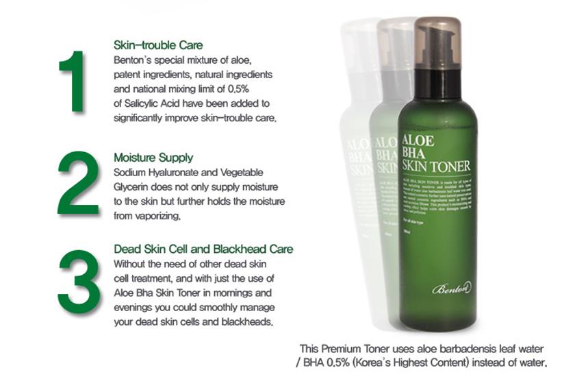 Benton Aloe BHA Skin Toner 30 ml. (ฉลากไทย)