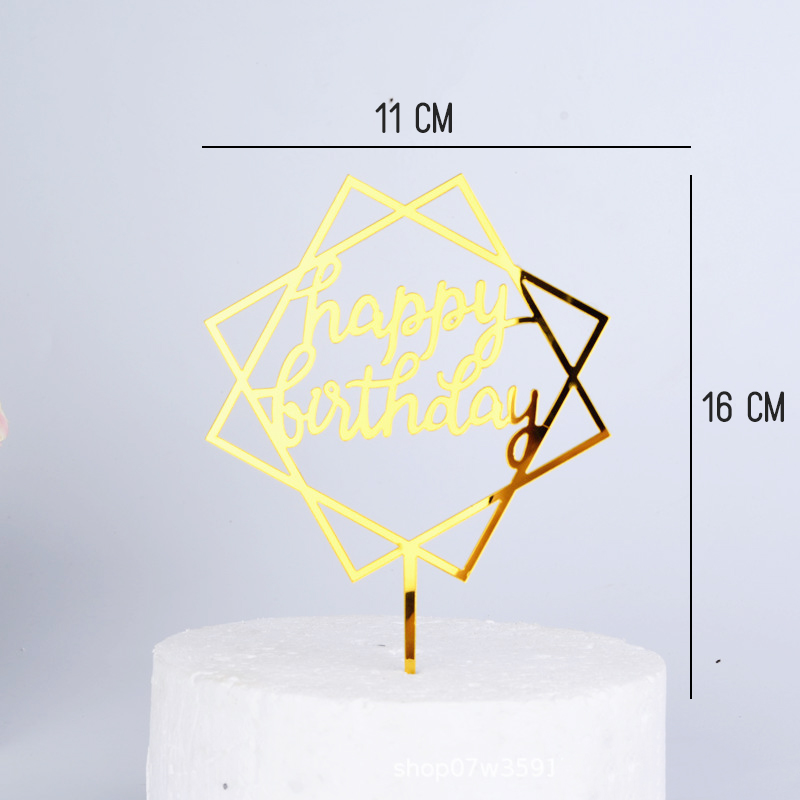 🌈ป้าย🌈ป้ายปักเค้ก Happy birthday รูปทรง📌สินค้าเลือกแบบ ราคา 5 บาท✔️พร้อมส่ง Ohwowshop วันเกิด รูปทรง สังสรรค์