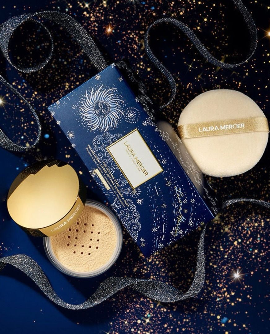 Laura Mercier The Guiding Star Translucent Loose Setting Powder & Puff #Translucent Medium สีผิวปานกลาง