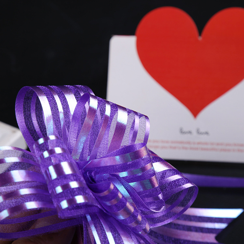 🎁โบว์รูด ริบบิ้นรูด🎀Large size🎉(เงาพิเศษ) 50mm📌สินค้าเลือกสี✔️พร้อมส่งในไทย โบว์ติดของขวัญ DIY