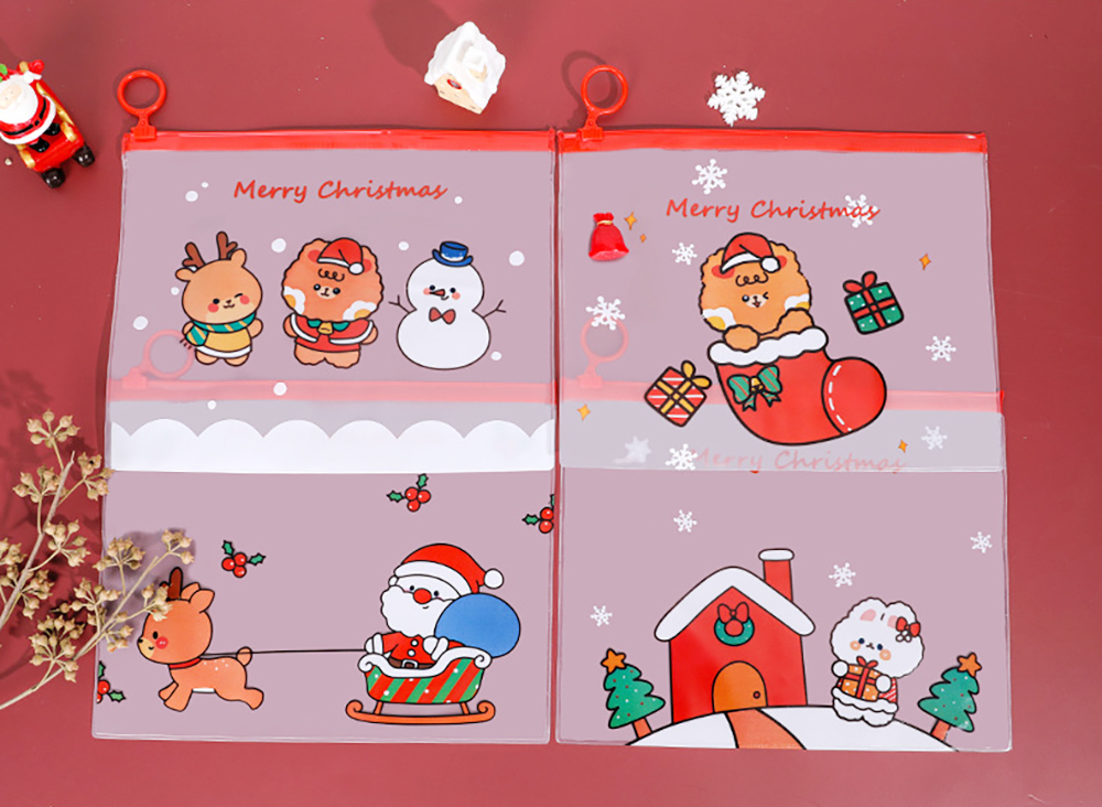 ซองใส่เครื่องเขียนลาย Merry Christmas A5 17x22.4 ชิ้นละ 4 บาท ✔️พร้อมส่ง (🎲คละลาย) Ohwowshop (Z27)