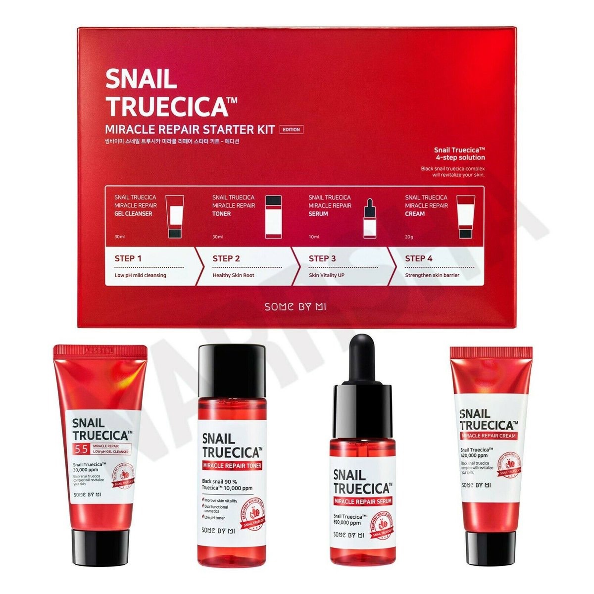 SOME BY MI Snail Truecica Miracle Repair Strarter Kit 4 Items