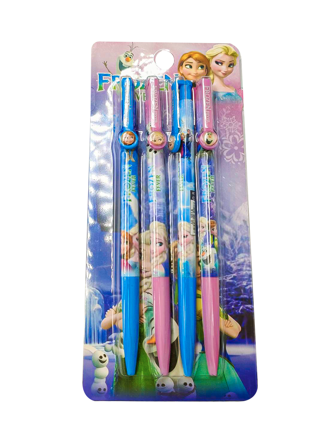 สั่ง4แท่งได้ยกแพ็ค*ปากกากดแฟนซี ซีรีส์ โฟรเซ่น ไส้สีน้ำเงิน หัวเล็ก แท่งละ 9 บาท สุ่มลาย 📦✔️พร้อมส่ง เครื่องเขียน