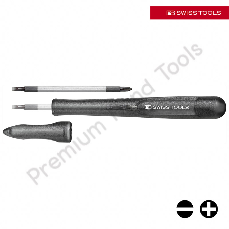 ไขควง PB Swiss Tools รุ่น PB 168-00 BLACK EDITION แบน/แฉก เบอร์ 00
