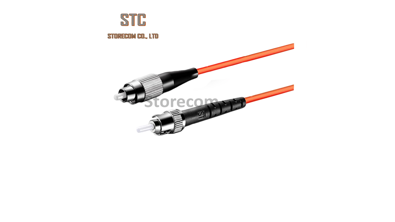 ST-FC Fiber optic patch cord OM2, 50/125μm, Simplex 3.0 mm jacket LSZH