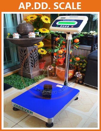 ตาชั่งน้ำหนัก100kg เครื่องชั่งน้ำหนัก100กิโลกรัม เครื่องชั่งวางพื้น100กิโล ตาชั่ง100กิโล ความละเอียด5g JADEVER JWI-586 ขนาดแท่นชั่ง 50x60cm.