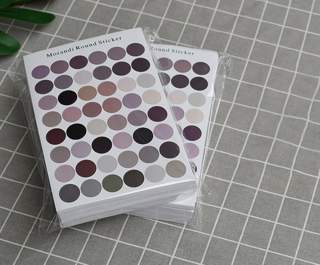 สติ๊กเกอร์เฉดสีวงกลม ตกแต่งไดอารี่ 16*24 / 21*15cm 2 บาท/ชิ้น ✔️พร้อมส่ง (🧩เลือกลาย) Ohwowshop (Z8)