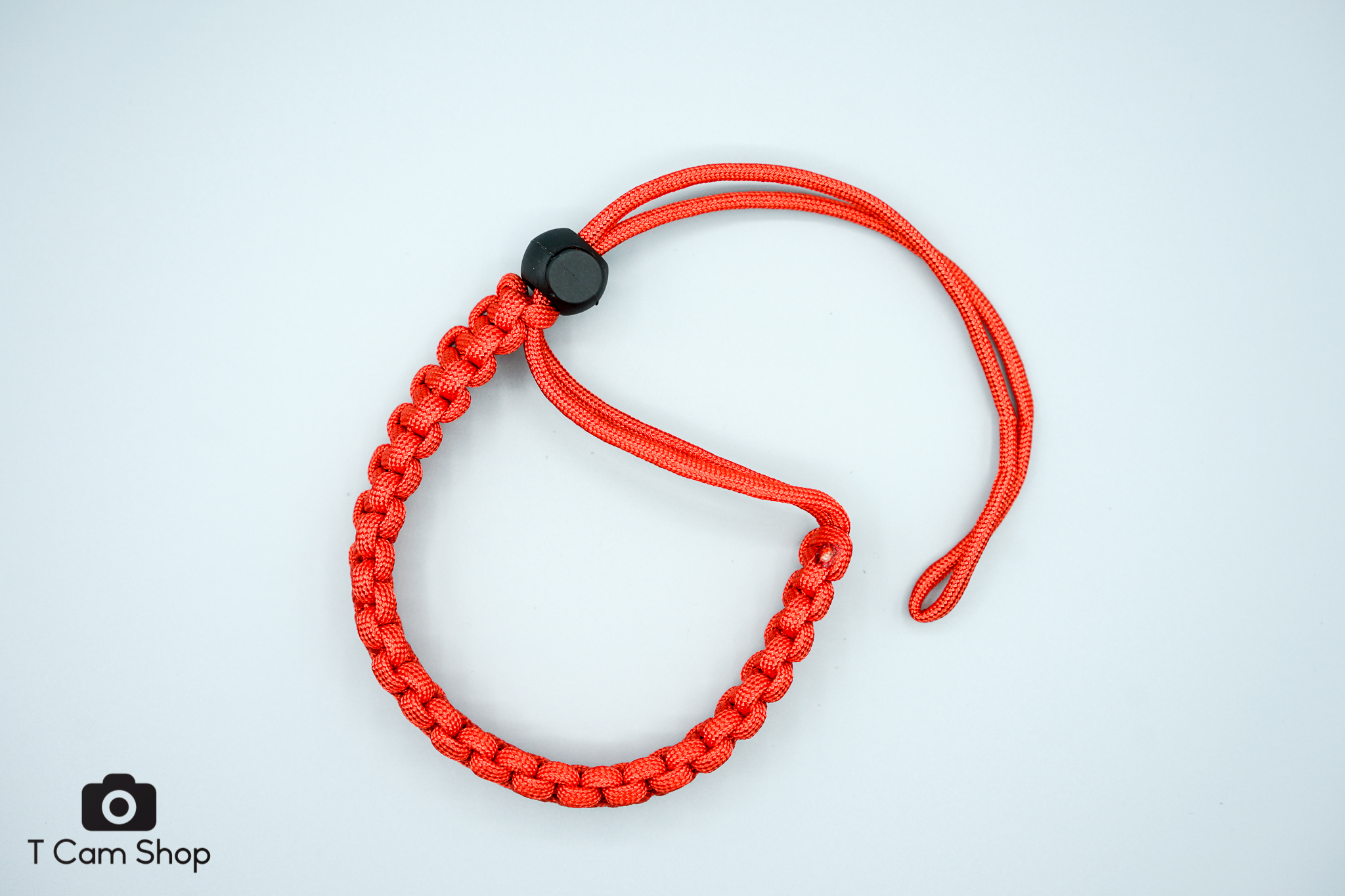 สายคล้องกล้อง (ข้อมือ) paracord สีแดง Cobra Paracord Wrist Camera Strap