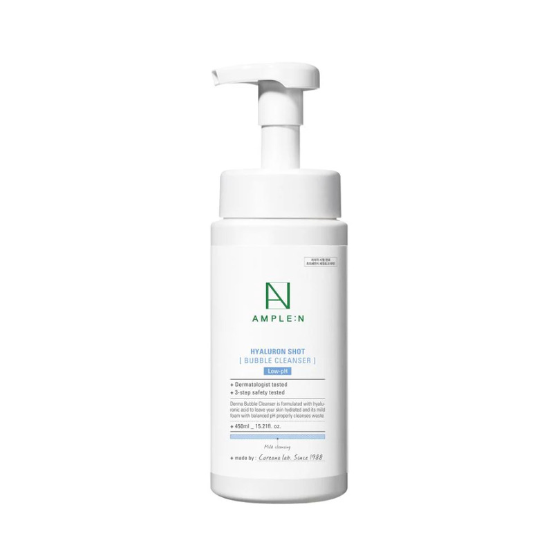 AMPLE : N Hyaluron Shot Bubble Cleanser 450 ml.