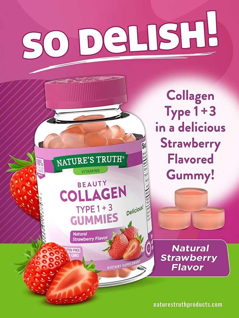 Nature’s Truth Gummies Collagen Type 1 + 3 (60 Gummies)