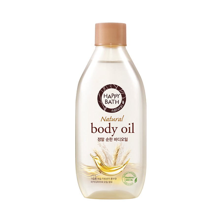 Happy Bath Natural Body Oil 250 ml. #Milky Powder