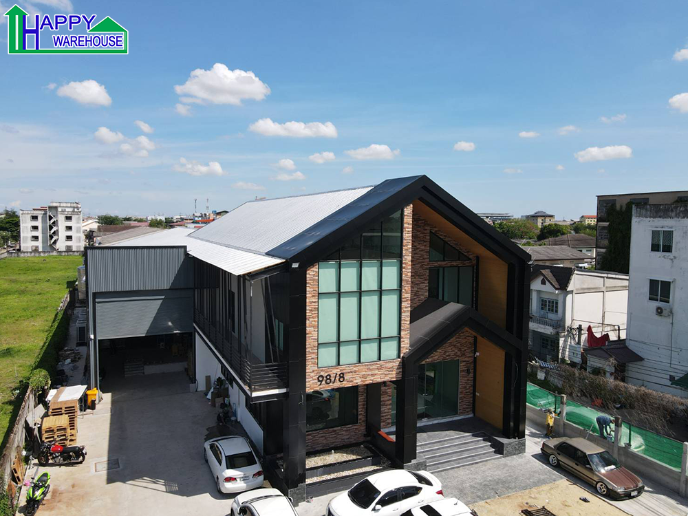 โกดังสำเร็จรูปพร้อมงานฐานราก ขนาด 18.20x48.15x9 เมตร ฿24,641,712.02 / หลัง