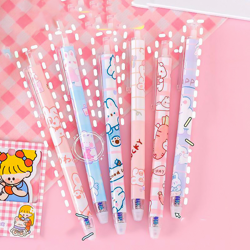 📌Set 10 แท่ง แถม 10 แท่ง🥳🎉 ปากกาลบได้ ไส้สีน้ำเงิน ขนาด 0.38-0.5 มม🖊 (คละลาย) 🔥พร้อมจัดส่ง ลบได้ เครื่องเขียน