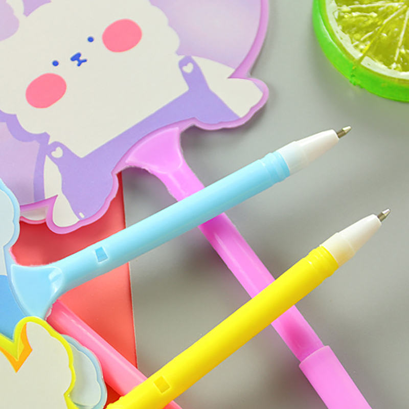 🌈🐻ปากกาพัดลูกลื่นรูปทรง🐻🌈ลายสัตว์หลากสี ไส้สีน้ำเงิน 0.5 ราคา 4 บาท/ด้าม✅พร้อมส่ง Ohwowshop ปากกา เครื่องเขียน ลูกลื่น