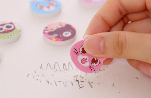 ยางลบหน้าแมวน่ารัก [สุ่มลาย] 1 ชิ้น 1 บาท Ohwowshop