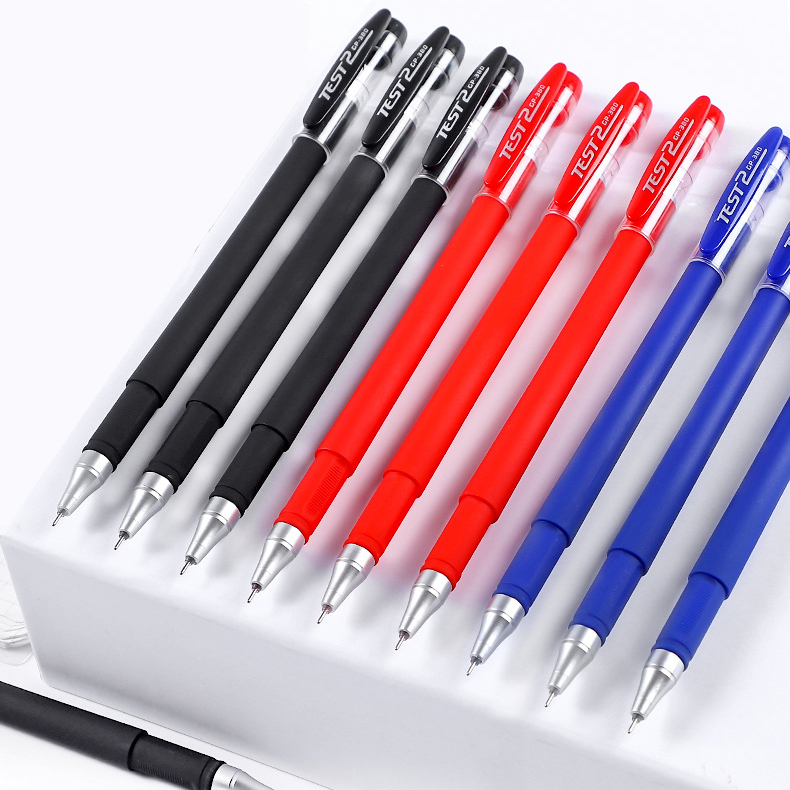 🖊️ปากกาเจล Test2 🔵🔴⚫ เขียนลื่น ไม่สะดุด มี 3 สี ให้เลือก✅พร้อมส่งในไทย เขียนง่าย ไม่เลอะมือ