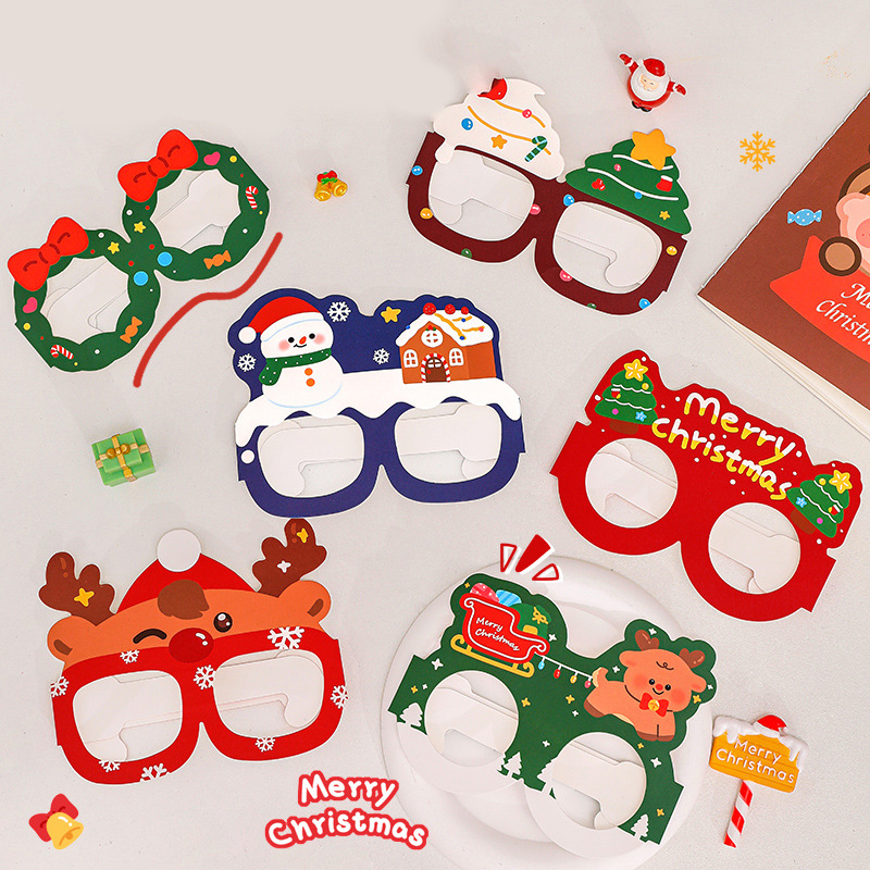 🎄⭐แว่นตากระดาษคริสต์มาส🥽🎄Merry Christmas📌เลือกลายได้ ราคาะ 6 บาท✔️พร้อมส่ง Ohwowshop ปาร์ตี้ ซานตาคลอสคริสต์มาส