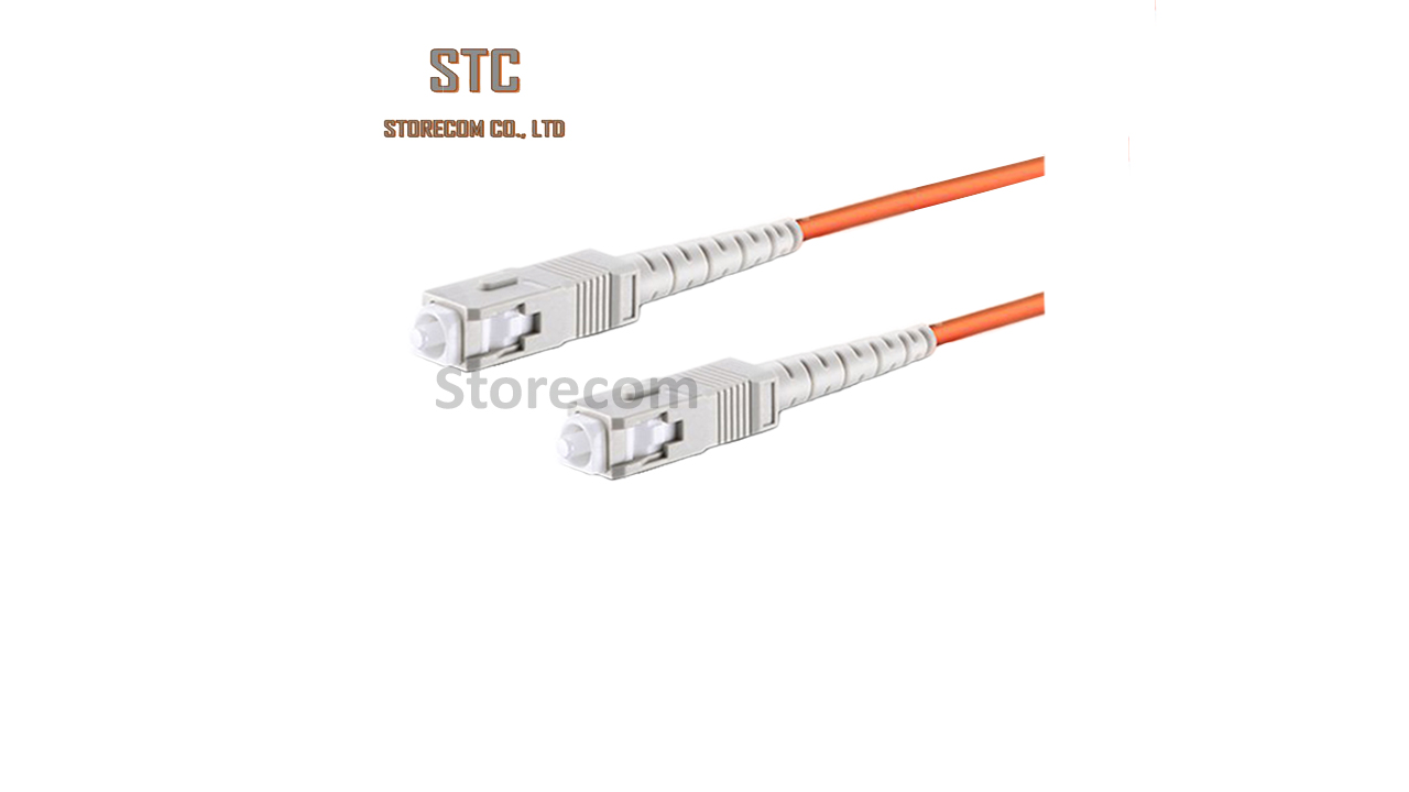 SC-SC Fiber optic patch cord OM2, 50/125μm, Simplex 3.0 mm jacket LSZH