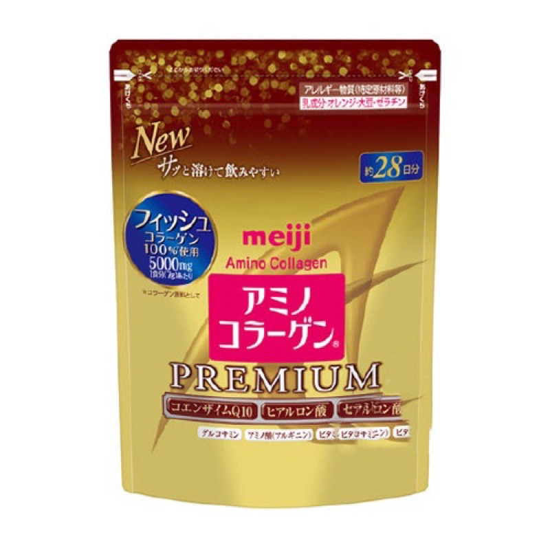 Meiji Amino Collagen Premium 196 g. (Refill) สำหรับ 28 วัน