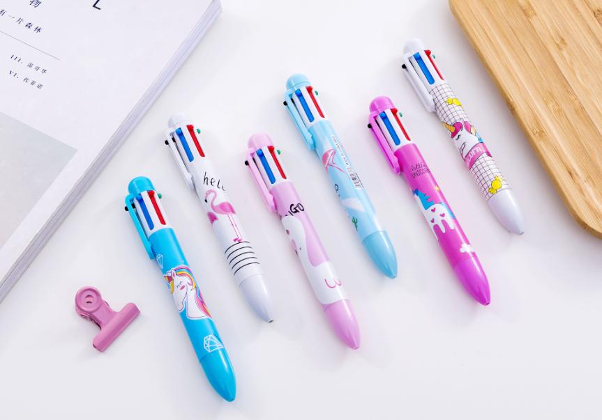 ปากกากด 6 สี ด้ามม้ายูนิคอน ด้ามละ 7 บาท Ohwowshop