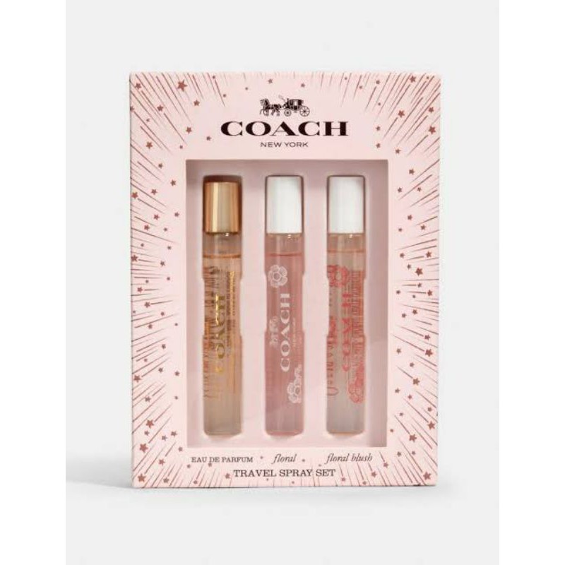 Coach Travel Spray Set (Eau De Parfum / Floral / Floral Blush) 7.5 ml. x 3