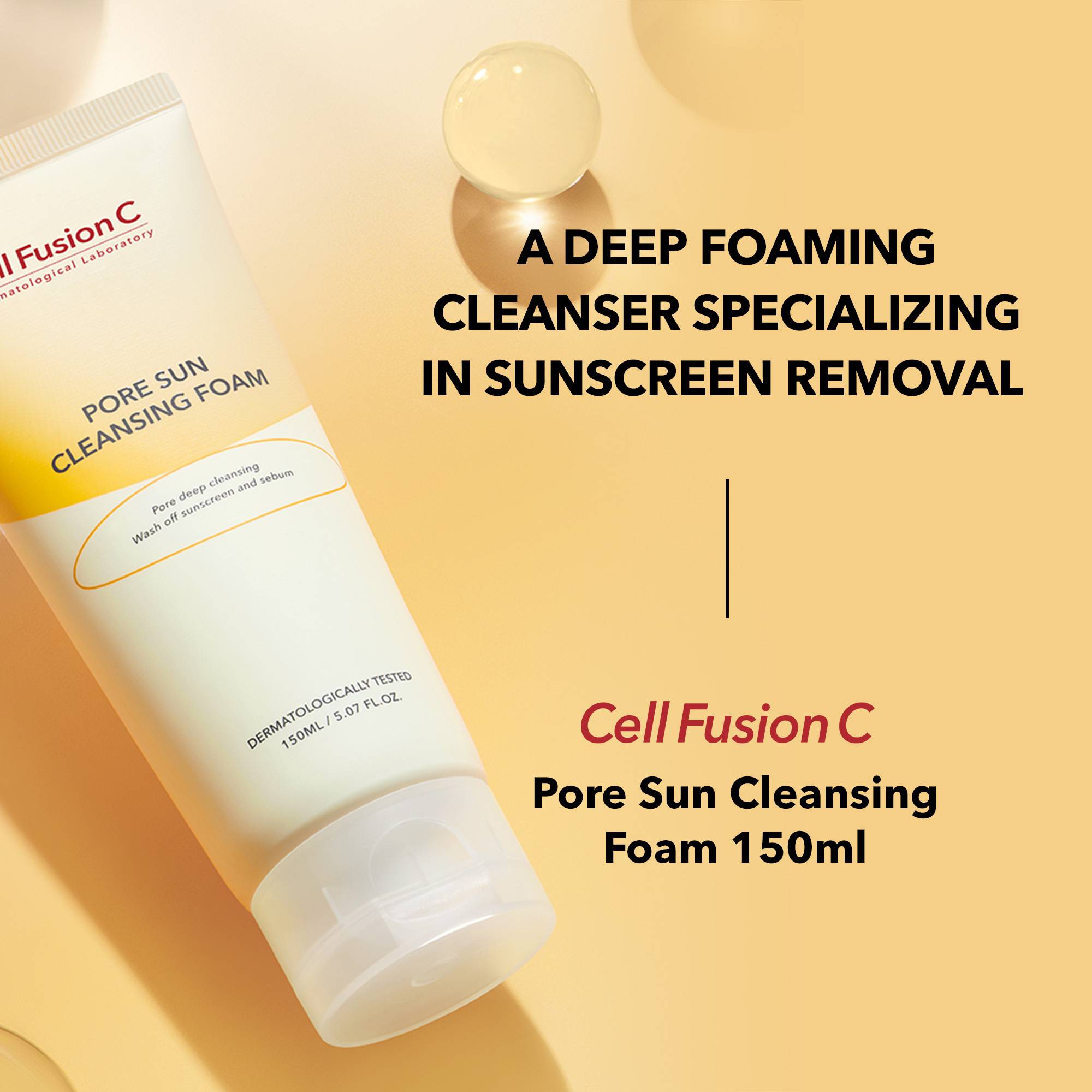 Cell Fusion C Pore Sun Cleansing Foam 150 ml.
