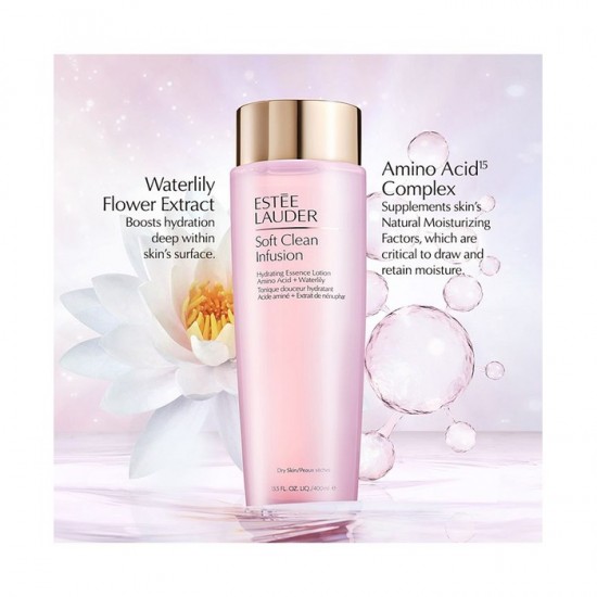 Estee Lauder Soft Clean Infusion Hydrating Essence Lotion 400 ml.