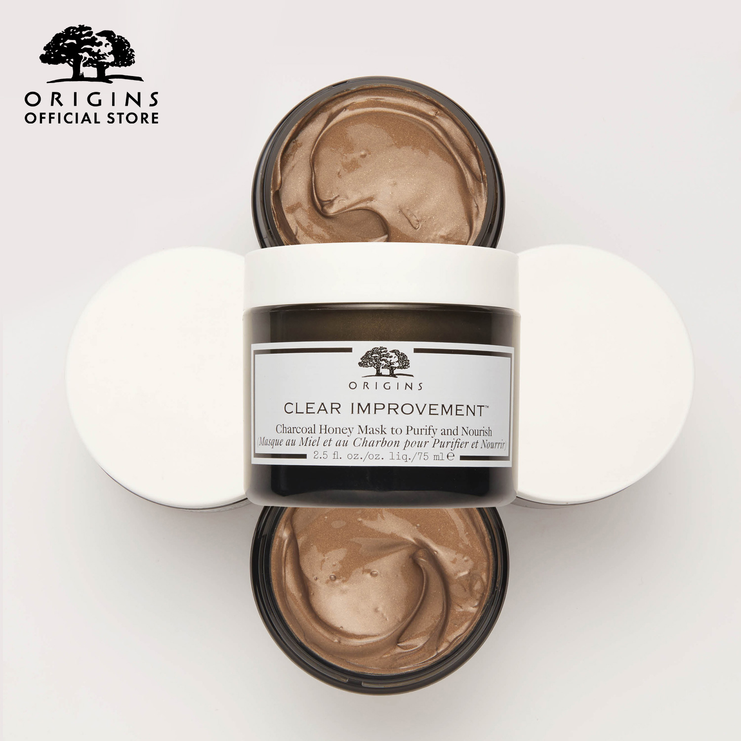 Origins Clear Improvement Charcoal Honey Mask 30 ml.
