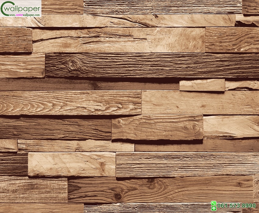 วอลเปเปอร์ลายไม้ปาเก้สีน้ำตาล